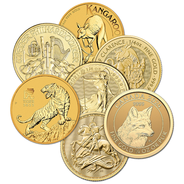 1/4 oz Sovereign-Minted Gold Coin (Random Date & Design) - Buy Online at MintBuilder